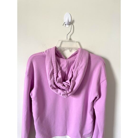 J. Crew Boho Striped Hoodie Sweatershirt Purple Size XS - Picture 5 of 8